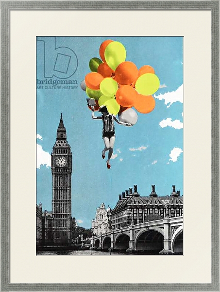 Постер Balloons, 2017, с типом исполнения Под стеклом в багетной раме 1727.2510