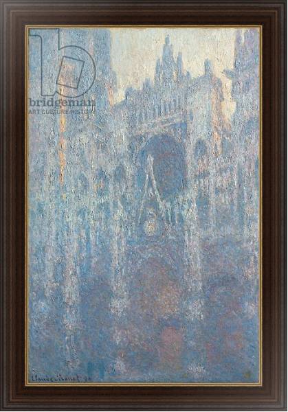 Постер The Portal of Rouen Cathedral in Morning Light, 1894 с типом исполнения На холсте в раме в багетной раме 1.023.151