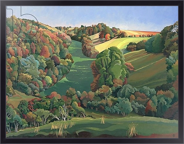 Постер The Long Field, Yatton Keynell с типом исполнения На холсте в раме в багетной раме 221-01