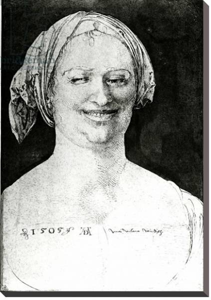 Постер Portrait of a peasant woman, 1505 с типом исполнения На холсте без рамы
