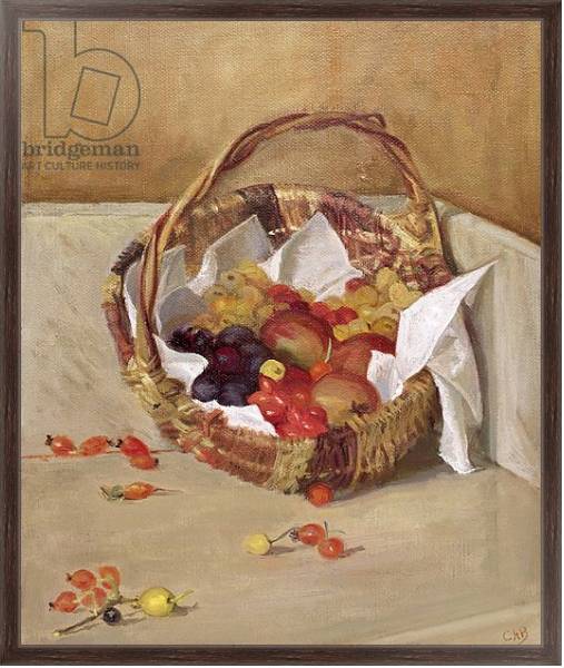 Постер Basket of Fruit с типом исполнения На холсте в раме в багетной раме 221-02
