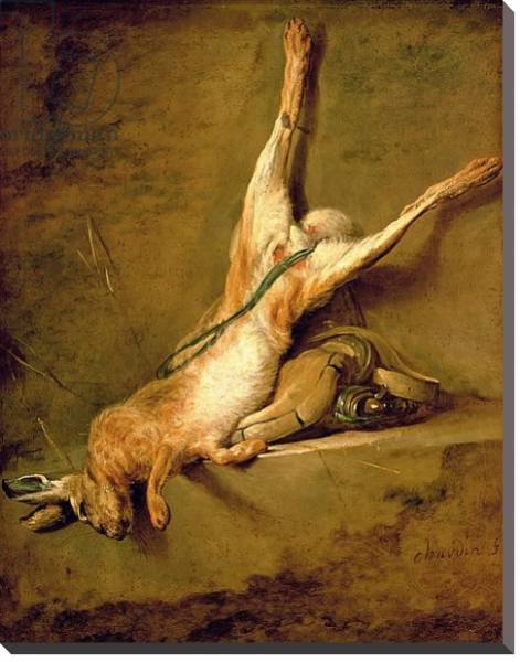 Постер Dead hare with powder horn and gamebag, c.1726-30 с типом исполнения На холсте без рамы