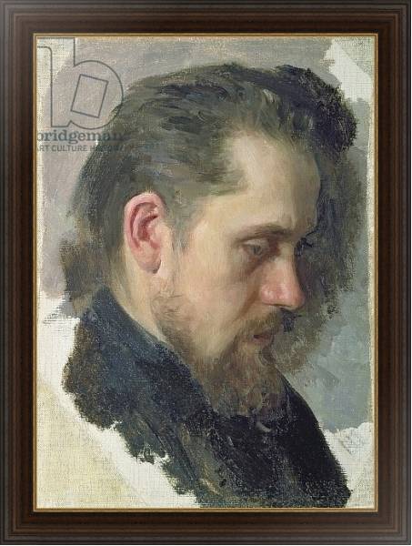 Постер Portrait of the author Nikolay Pomyalovsky, 1860 с типом исполнения На холсте в раме в багетной раме 1.023.151