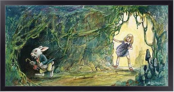 Постер Alice in Wonderland 40 с типом исполнения На холсте в раме в багетной раме 221-01