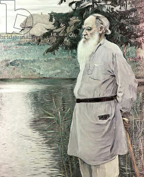 Постер Portrait of Leo Tolstoy с типом исполнения На холсте без рамы