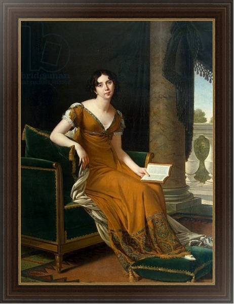 Постер Portrait of Yelizaveta Demidova, c.1805 с типом исполнения На холсте в раме в багетной раме 1.023.151