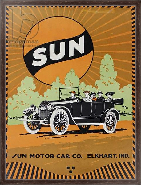 Постер Sun Magazine, 1916 с типом исполнения На холсте в раме в багетной раме 221-02
