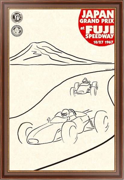 Постер Автогонки 144 с типом исполнения На холсте в раме в багетной раме 35-M719P-83