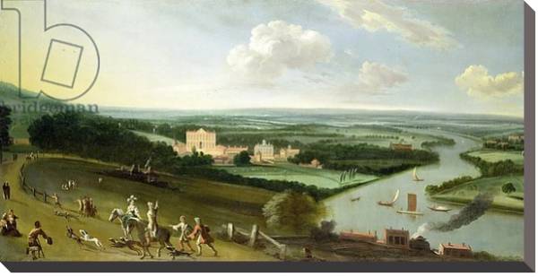 Постер The Earl of Rochester's House, New Park, Richmond, Surrey, c.1700-05 с типом исполнения На холсте без рамы