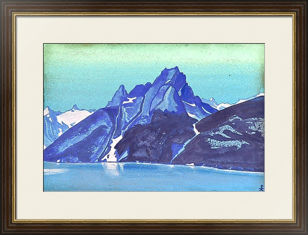 Постер Озеро Нагов. Кашмир с типом исполнения Под стеклом в багетной раме 1.023.036