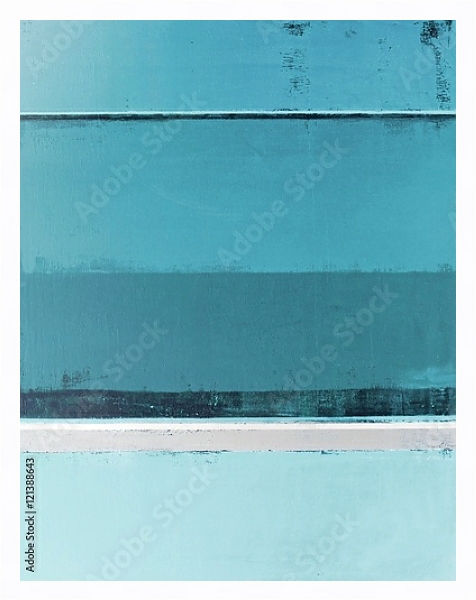 Постер Сине-серая абстракция с полосами с типом исполнения На холсте в раме в багетной раме 221-03