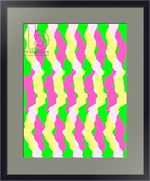 Постер Funky Stripes, 2011 с типом исполнения Под стеклом в багетной раме 221-01