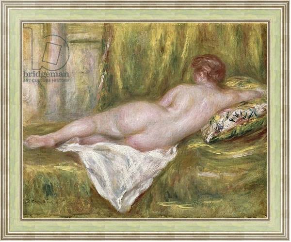 Постер Reclining Nude from the Back, Rest after the Bath, c.1909 с типом исполнения На холсте в раме в багетной раме NA053.0.113