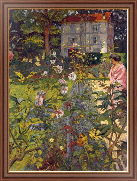 Постер Garden at Vaucresson, 1920 с типом исполнения На холсте в раме в багетной раме 35-M719P-83