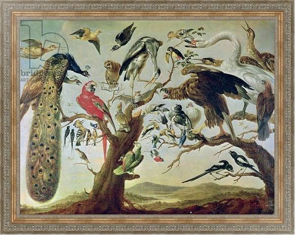 Постер The Bird's Concert 2 с типом исполнения На холсте в раме в багетной раме 484.M48.310