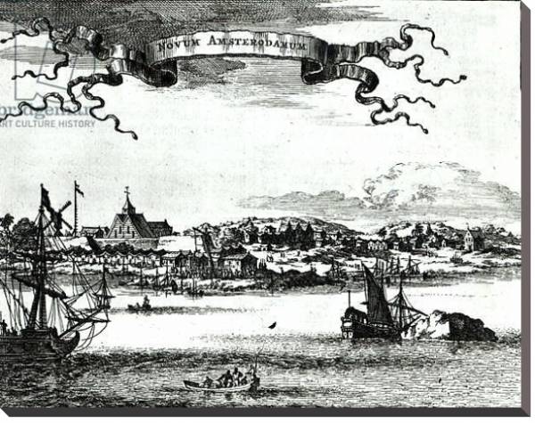 Постер Novum Amsterodamum, c.1667 с типом исполнения На холсте без рамы