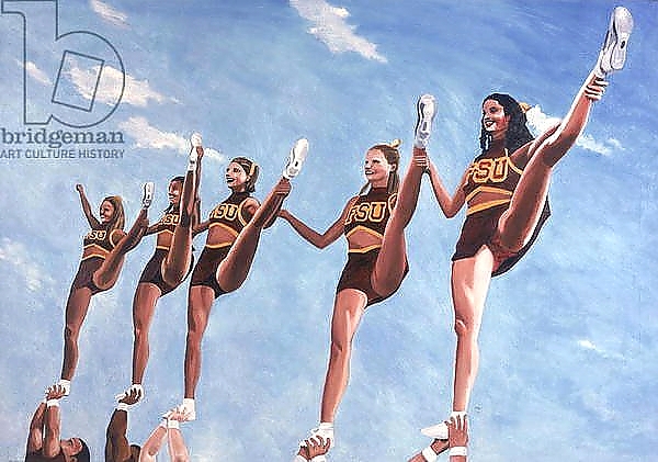Постер Florida State Cheerleaders, 2002 с типом исполнения На холсте без рамы