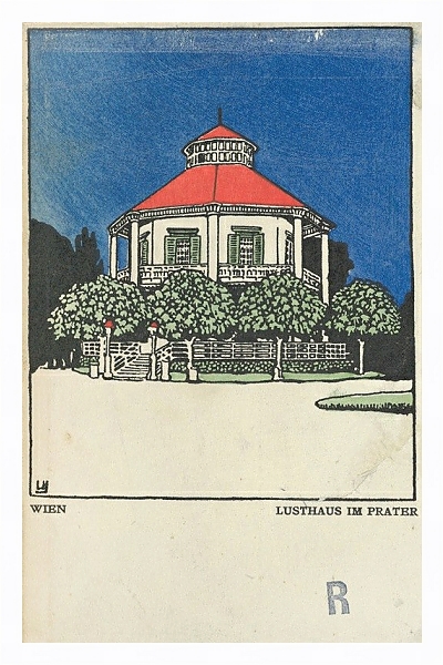 Постер Lusthaus im Prater с типом исполнения На холсте в раме в багетной раме 221-03
