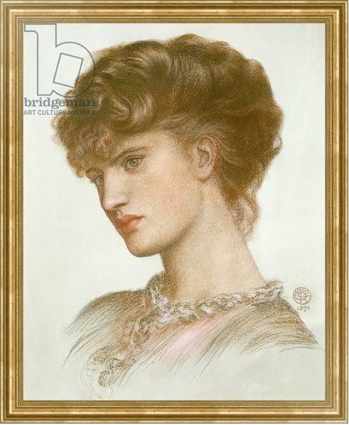 Постер Portrait of Aglaia Coronio 1870 с типом исполнения На холсте в раме в багетной раме NA033.1.051