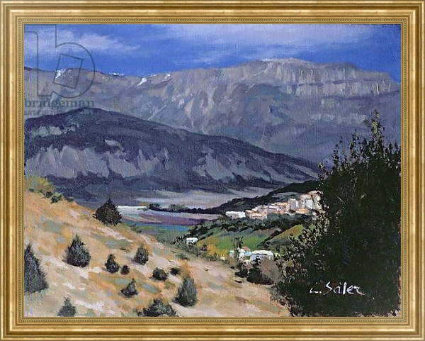 Постер Glandasse Mountain, Die с типом исполнения На холсте в раме в багетной раме NA033.1.051
