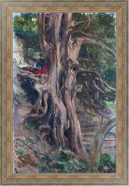 Постер Деревья в кливдене с типом исполнения На холсте в раме в багетной раме 484.M48.310