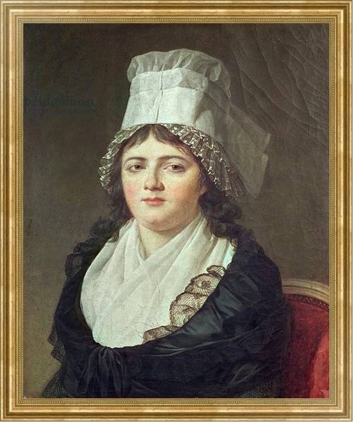 Постер Antoinette Gabrielle Charpentier 1793 с типом исполнения На холсте в раме в багетной раме NA033.1.051