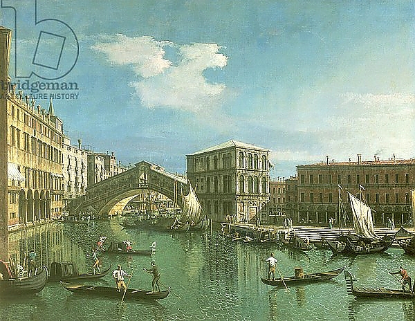 Постер The Rialto Bridge, Venice 2 с типом исполнения На холсте без рамы