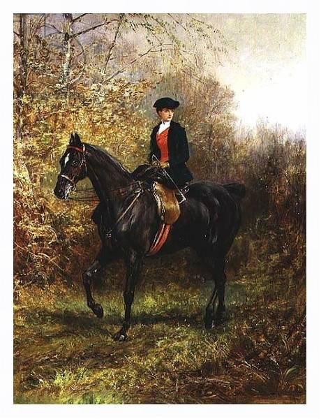 Постер The Morning Ride, 1891 с типом исполнения На холсте в раме в багетной раме 221-03