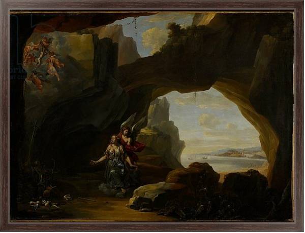 Постер The Magdalen in a Cave, c.1650 с типом исполнения На холсте в раме в багетной раме 221-02