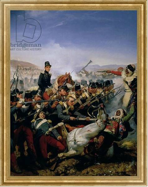 Постер The Battle of Somah, 1839 с типом исполнения На холсте в раме в багетной раме NA033.1.051