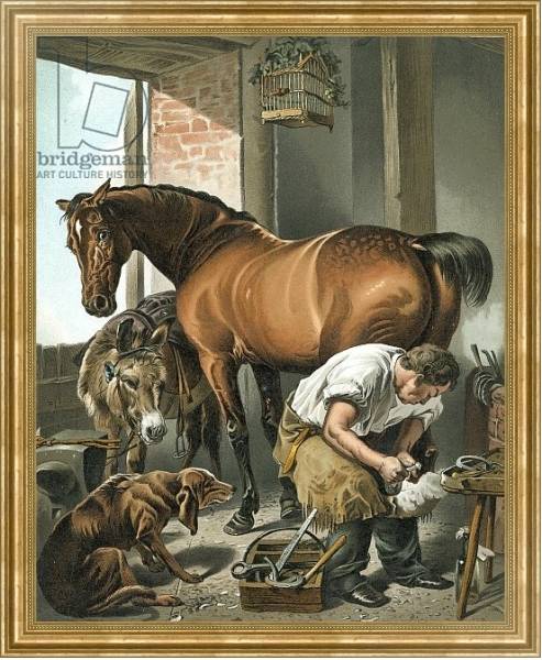 Постер Blacksmith с типом исполнения На холсте в раме в багетной раме NA033.1.051