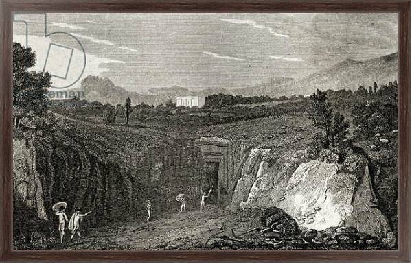 Постер Excavation leading to the remains of Herculaneum с типом исполнения На холсте в раме в багетной раме 221-02