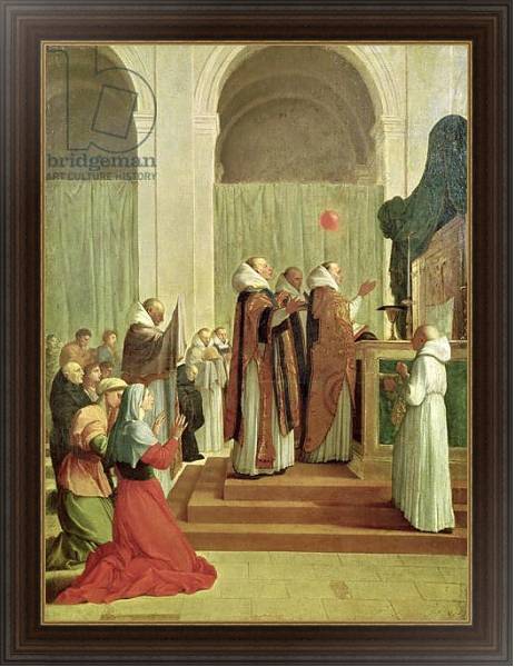 Постер The Mass of St. Martin of Tours, 1654 с типом исполнения На холсте в раме в багетной раме 1.023.151