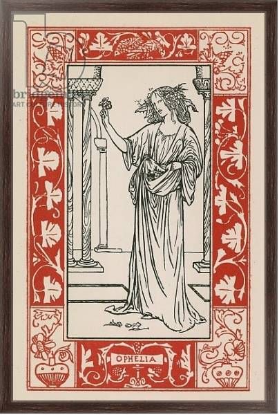 Постер Ophelia, Hamlet с типом исполнения На холсте в раме в багетной раме 221-02