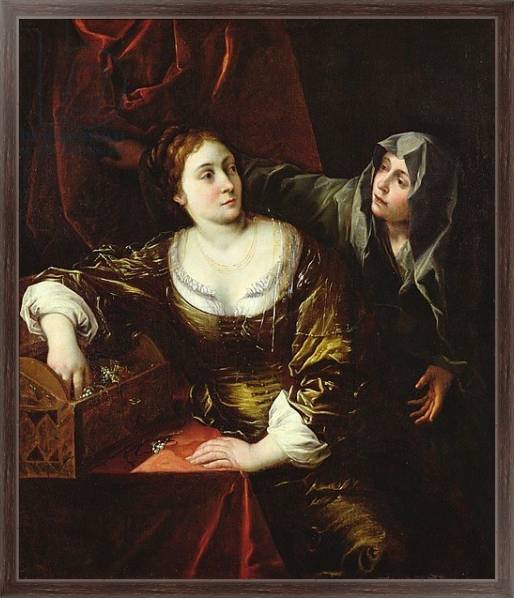 Постер Martha and Mary or, Woman with her Maid с типом исполнения На холсте в раме в багетной раме 221-02