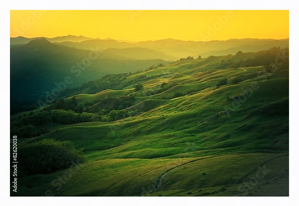 Постер Пейзаж Северной Калифорнии  с типом исполнения На холсте в раме в багетной раме 221-03