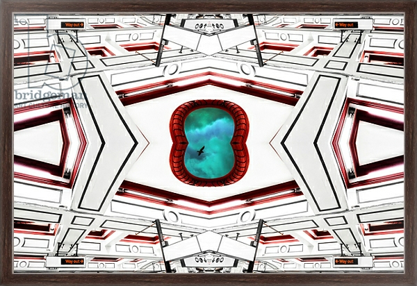 Постер Ceiling portal sky bird, 2014 с типом исполнения На холсте в раме в багетной раме 221-02