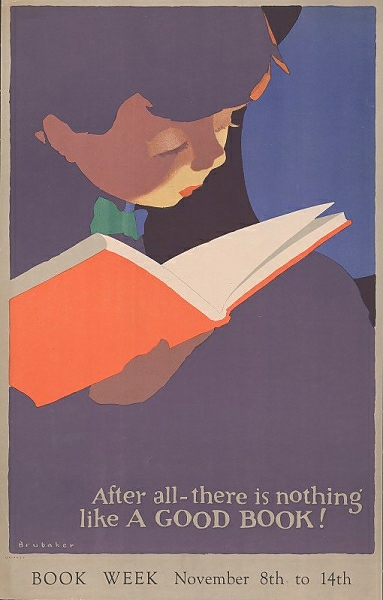 Постер After all; there is nothing like a good book! с типом исполнения На холсте без рамы