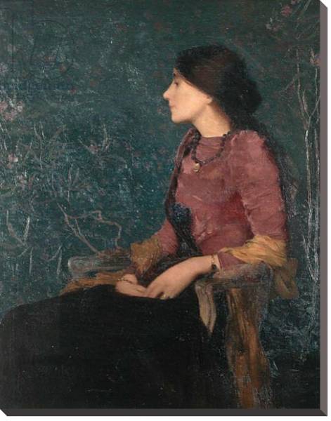 Постер Seated Portrait of Thadee-Caroline Jacquet, later Madame Aman-Jean, before 1892 с типом исполнения На холсте без рамы
