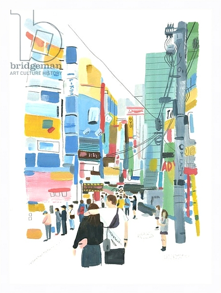 Постер Akihabara, 2015 с типом исполнения На холсте в раме в багетной раме 221-03
