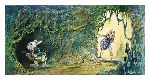 Постер Alice in Wonderland 40 с типом исполнения На холсте в раме в багетной раме 221-03