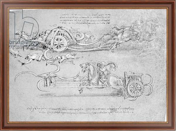 Постер Scythed Chariot, c.1483-85 с типом исполнения На холсте в раме в багетной раме 35-M719P-83