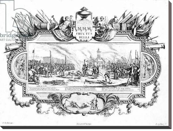 Постер The Pyre, plate 13 of 'The Miseries and Misfortunes of War', Fructus Belli с типом исполнения На холсте без рамы