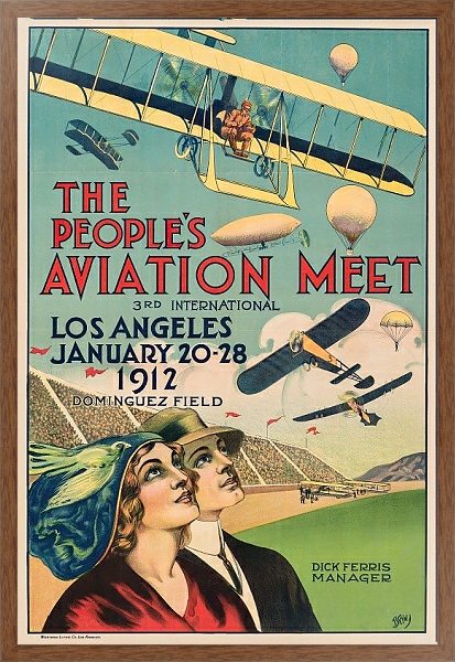 Постер The People’s Aviation Meet с типом исполнения На холсте в раме в багетной раме 1727.4310