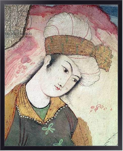 Постер Gentleman from the Court of Shah Abbas I, 1585-1627 с типом исполнения На холсте в раме в багетной раме 221-01