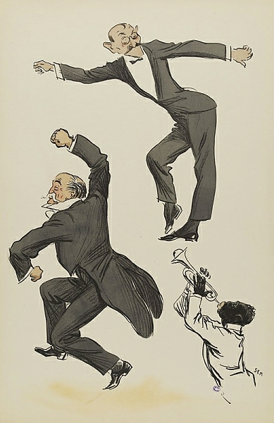 Постер Vieil-Castel et Barry Wall dansent с типом исполнения На холсте без рамы