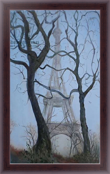 Постер Eiffel Tower, 2010 с типом исполнения На холсте в раме в багетной раме 402-01.QA