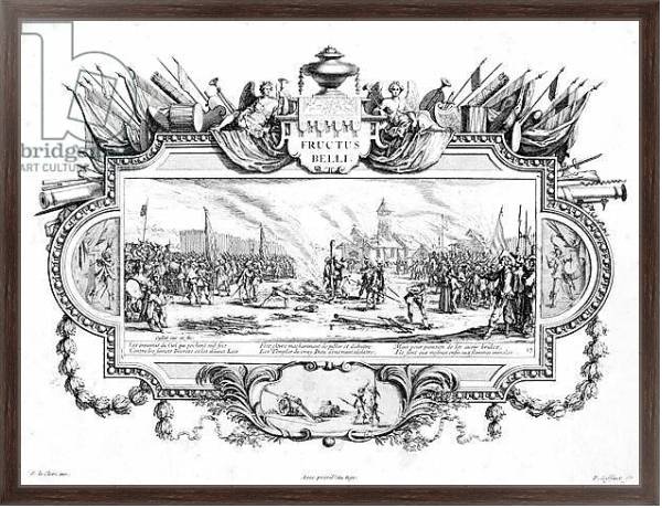 Постер The Pyre, plate 13 of 'The Miseries and Misfortunes of War', Fructus Belli с типом исполнения На холсте в раме в багетной раме 221-02