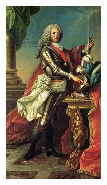 Постер Portrait of the Regent, Philippe d'Orleans с типом исполнения На холсте в раме в багетной раме 221-03