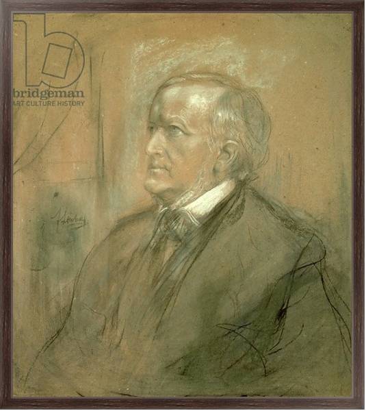 Постер Portrait of Richard Wagner 1868 с типом исполнения На холсте в раме в багетной раме 221-02